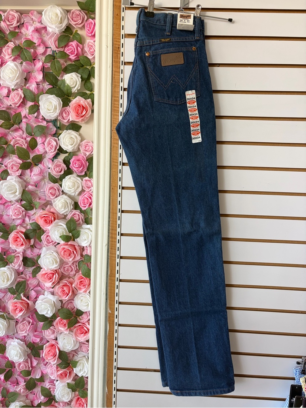 Wrangler Dark Blue Straight Leg Jeans